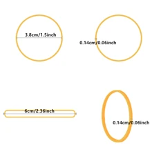 100pcs/Pack 38mm Diameter Elastic Rubber Bands, High Elasticity Office Supplies Binding Rope - Multicolor - View 3