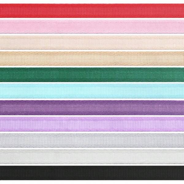 Bristlegrass Picot Bra Elastic Band Underwire Casing 3/8" 1/2" 5/8" 10mm 13mm 15mm Nylon Plush Channeling Tape Underwear Lingerie Making DIY Sewing Trim