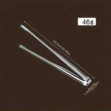 1 cái/2 cái Kẹp gắp thức ăn bằng thép không gỉ đa năng, Kẹp gắp thức ăn dễ thương, Kẹp gắp trái cây và salad, Kẹp gắp đồ ăn nhẹ và tráng miệng, Dụng cụ nấu ăn nhà bếp, Kẹp gắp BBQ để nướng, Phụ kiện cắm trại và nhà bếp - Bạc - Xem 11