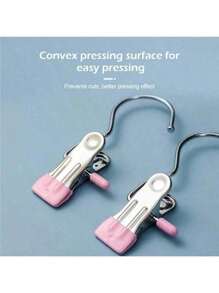 10 Pieces Of Stainless Steel Clothes Clip, Laundry Clothes Nail With Hook, Portable Hanging Clothes Clip, Wardrobe Organizer, Hanger Dress Pants Shoes Jeans Boots Skirt,Beachwear,Spring,Minimalist,Summer Tops