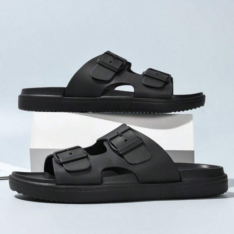 Summer Slippers Men's Platform Sandals Non-Slip Beach Shoes Outdoor Outdoor Camping Non-Slip Slippers Light And Wear Resistant Home Outdoor Dual-Use Bathroom Beach Slippers