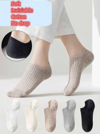 Calcetines de tobillo minimalistas para mujeres, antibacterianos, antiolores, que absorben el sudor y con alta elasticidad y suavidad