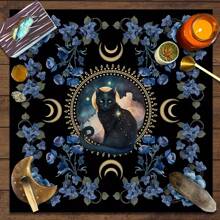1pc, Tablecloth, 12 Constellations Divination Altar Cloth, Board Game Mat, Fortune Astrology Oracle Card Mat Drop Game, Party Decoration, Party Supplies, Game Chess Mat Oracle Cards,Board Games,Games - Multicolor - View 15