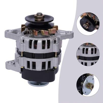  Rainaut Permanent Magnet Generator 2000W 4000rpm Brushless Permanent Magnet Generator Direct Current‌ 24V Two Wheel PMA Pure Copper Generators For Agricultural Vehicle Part