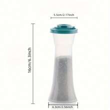 2 件装带盖塑料盐和胡椒瓶大号防潮盐瓶胡椒容器计时器带盖盐和胡椒架适用于家庭厨房餐厅露营