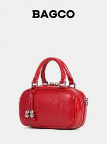 BAGCO 新款马卡龙波士顿包经典手提包和单肩包，适合通勤、送礼、购物、摄影 - 白色 - 查看 3