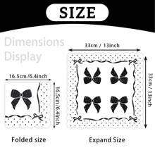 Black Bow Tableware Set Bow Birthday Party Supplies Conquette Birthday Decorations Includes Pink Bow Paper Plates Cups And Napkins Pink Bow Theme Tableware Birthday Party Supplies Bow Birthday Party Decor - Black - View 4