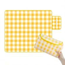 1 件野餐毯，203.2 厘米 X 203.2 厘米户外野餐毯，无纺布防水防潮垫，适用于海滩、草原，可折叠便携，易于清洁，防水、防沙（黄色和绿色）礼物生日毕业地毯地毯门垫房间装饰客厅地毯厨房地毯卧室装饰毯子和盖毯卧室地毯家居装饰浴室装饰房间装饰用品客厅装饰办公室装饰家居装饰家居装饰客厅浴室地毯房间装饰美学 - 彩色 - 查看 3