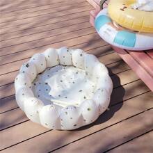 1pc Inflatable Baby Pool Padded Round Petals Swimming Pool Little Pump Pool Kiddie Paddling Pool Outdoor Water Games Play Center