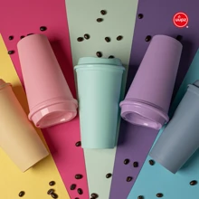 Paquete 10 Vasos Reusables Cafeteros Tipo Star 16 Oz Bebida Caliente - Transparente - Ver 5