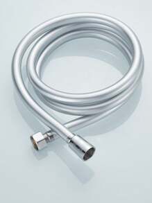 PVC Smooth Shower Hose 1.5M / 59 Inch With Anti-Twist Brass Connections - Universal Replacement, Flexible, Kink And Leak Proof - Silver - View 3