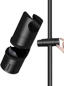 Shower Holder, Universal Shower Head Holder For Shower Bar ABS Thicken And Improved Version Shower Head Holder, Matte Black