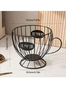 1 pieza Estantería para cápsulas de café de estilo nórdico, organizador de lujo para aperitivos y dulces para el hogar, para exhibición en cafés y bares