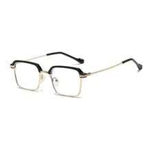 1 Pair Men's Fashion Semi-Rimless Eyeglasses, Vintage Classic High-End Artistic Style Eyebrow Glasses Frame