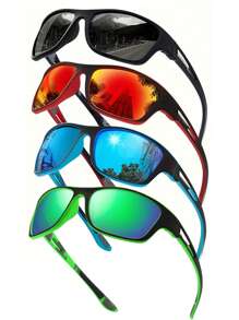 新款时尚运动眼镜，适合骑行、徒步、沙滩等户外活动，男士时尚眼镜，沙滩配饰，打造街头风造型，搭配毛衣、夹克、卫衣、连帽衫、皮裤和工装裤，是夏季海滩度假、户外活动和旅行的理想之选。