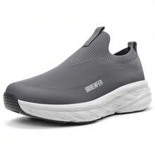 Men's Sneakers, Breathable Slip-On Shoes For Men - Dark Grey - View 3