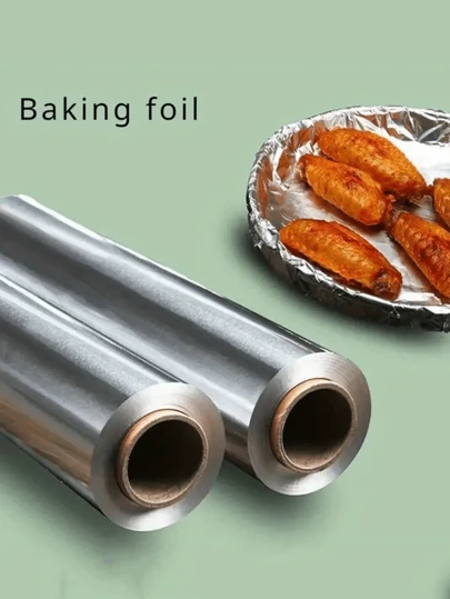 1 卷耐热厚铝箔 - 烧烤、烘焙、烧烤、烤箱和厨房使用的理想选择