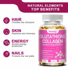 SOOMIIG Glutathione Supplement With Collagen MIlk Thistle - L-Glutathione - Antioxidant Support - Liver Support - 120 Softgels - 1瓶 - 查看 3