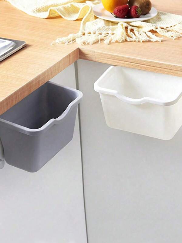 1pc Minimalist Kitchen Cabinet Door Hanging Trash Can, Space Saving For Kitchen & Living Room