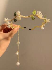 1 件优雅浪漫时尚女士头带，适合舞会和派对佩戴 - 金色 - 查看 2