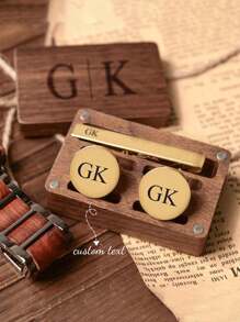 Conjunto de prendedor de gravata com abotoaduras personalizadas, acessórios de casamento personalizados para padrinhos, pai, conjunto de abotoaduras e prendedor de gravata de boas-vindas para casamento, presente para padrinho, presente de abotoaduras para padrinho, Natal e Dia dos Namorados, conjunto de joias, prendedor de gravata com abotoaduras personalizado para ele, durável, gravado, inoxidável, colorido, fofo, adorável, engraçado, kawaii, Y2K, elegante, unissex, casual, personalizado, único, personalizado, presentes ideais para ele, presentes ideais para ela, para ela, para namorado, namorada, família, amigos