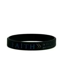 1 pièce/3 pièces Bracelets en caoutchouc silicone Bible Pray Power of Faith