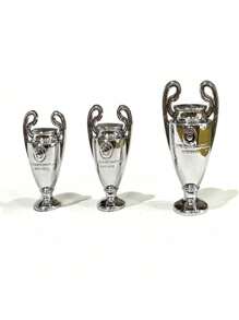 1 Pieza Trofeo de resina deportivo, Copa de la Liga de Campeones con orejas grandes, recuerdo decorativo para fanáticos del fútbol (cinta de regalo), Mini taza colgante decorativa, Accesorios de muñeca, Herramienta llave ordinaria