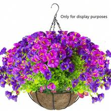 1pc Artificial Eucalyptus & Bindweed Flower Decor, Outdoor Fake Plant For Photography Props, Ins Style