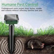 1/2pcs Solar Ultrasonic Rat Repellent Vibration Snake Repellent Suitable For Lawn, Garden, Courtyard, And Farm Pest Control
