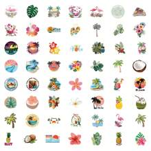 55Pcs Tropical Stickers Beach Island Life Stickers Pack | Western Stickers,High Quality Stickers For Scrapbook,Graffiti Sticker,Journaling,Laptop,Bumper,Skateboard,Water Bottles,Computer,Cartoon,Hard Hat,Car Stickers,Stickers Can Bring A Lot Of Fun To Your Life,The Perfect Gift For Adults