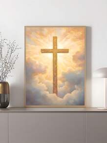 1/2PCS 放射光芒，阳光，耶稣升天日出，宗教艺术油画海报，卧室墙壁艺术，客厅墙壁装饰，餐厅墙壁装饰，厨房装饰，书房，走廊，宿舍装饰，送给朋友的理想礼物，墙壁艺术，墙壁装饰，家居装饰，房间装饰帆布画，海报，无框 ﻿ ﻿ ﻿ - 彩色 - 查看 7