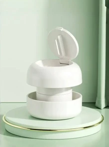 1pc Portable Pill Grinder, Multifunctional Powder Grinder, Small Medicine Box For Cutting And Dividing Pills