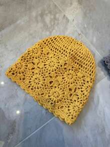 Handgemachte Strickmützen für Frauen, Japan-Stil, dünn für Frühling und Sommer, Cut Out - A - Übersicht 10