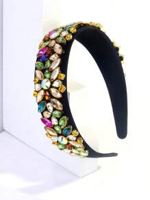 1件装女士几何图案宫廷风水晶（玻璃）装饰3D发箍 - 彩色 - 查看 8