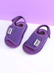 Infant's First Walking Shoes For Boys And Girls, Summer Sandals Open Toed Lightweight Shoes Infant Sports Shoes Breathable Lightweight Non Slip Sports Shoes 0-12 Months Old - Purple - View 3