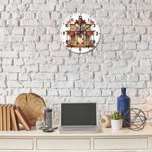 Retro Howdy Western Wedding, Modern Wall Clock, Bedroom Wall Decor, Camping, Great Gift Idea For Women - 混合色 - 查看 3