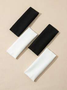 4pcs NỮ Chất rắn Đàn hồi Giải trí Dây buộc tóc Đối với Cuộc sống hàng ngày Đối với Trở lại Đến Trường học - Nhiều màu - Xem 3