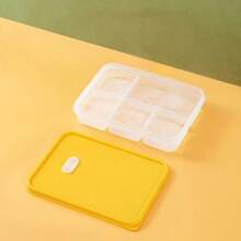 1 Piece / 2 Pieces Ice Cube Tray With Lid - 6 Cubes Per Tray, Ice Cubes Trays For Freezer With Box/Container, Ice Cube Tray Large For Baby Food, Cocktail, Ice Coffee And Blenders