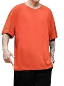 Men T-Shirts - Orange - View 1