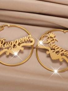 Hoa tai hình vương miện bằng thép không gỉ và hình trái tim sáng bóng, trang sức thời trang cho phụ nữ, quà tặng Giáng sinh hoàn hảo cho bạn gái hoặc gia đình, hoa tai thời trang cho tiệc tùng và làm quà tặng - Nhiều màu - Xem 5