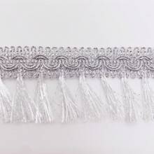 Gold & Silver Tassel Trim Ribbon, Decorative Accessory For Curtain, Clothing, Bags - Multicolor - View 15