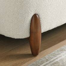 Ottoman Bench With Storage And Seat Cushion Made Of Looped Gauze Material Suitable For Bedrooms Living Rooms And Entrance Passages-BEIGE 42.5"*20.5"*18.5" - 米色如圖 - 查看 5