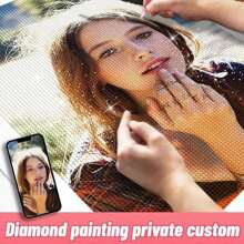 ZHUAIZHUAIHU A Customized Set Of 5D Diamond Art Painting DIY Diamond Art Painting Customized With Your Own Photo Personalized Special Gift, Multiple Sizes Available With Diamond Painting Tools Included Ornamental Exquisite