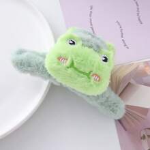 1 件可爱卡通毛绒爪夹发夹，可爱的熊和兔子设计，适合秋冬的甜美发饰，发饰，发爪，爪夹，发夹，发夹，发夹，秋季度假装扮女士