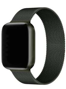 1pc Men Women Milanese Loop Strap Compatible With Apple Watch Band 45mm 44mm 40mm 49mm 46mm 41mm 38mm 42mm Fashion Magnetic Bracelet Compatible With IWatch Series 11 10 Ultra 9 8 7 6 SE 5 4 3 2 1 Stainless Steel Wristband