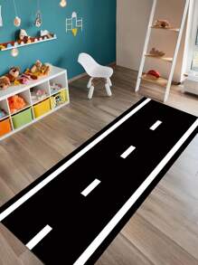 1 Stück Tischläufer mit Rennwagen Thema, Rennstrecke Tischdecke, schwarz-weiß karierter rechteckiger Landebahn Stoff Tischläufer, langer Rennstrecken Bodenläufer, dekorative Landebahn Tuch, Spiel Sport Dekoration Rennwagen Thema Geburtstags Dekoration Party Dekoration, Party Favors, Geburtstags Geschenke, Flurläufer, Wohnzimmer Dekoration, Tischdekoration, Küchendekoration, Bodendekor, Fußmatte