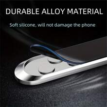 1pc Magnetic Car Phone Holder, Waterproof Alloy Bracket, Dashboard Car Phone Mount, GPS Navigation Phone Stand, Compatible With Smartphones, Use With Magnetic Plate Compatible With IPhone, Android Phone, Gift For Birthday, Family, Friends Car Accessories