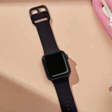 Pulseira esportiva compatível com Apple Watch Pulseiras Apple Watch 38mm 40mm 41mm 42mm 44mm 45mm 49mm Homens Mulheres, Pulseiras de silicone macio compatíveis com Apple Watch Series 9/8/7/6/5/4/3/2/1/SE/Ultra