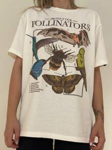 Protect Pollinators T-Shirt - Cream - Champagne - View 5