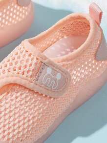 Nuevos zapatos blandos y transpirables para bebés y niños pequeños con suela antideslizante - Rosa - Ver 6